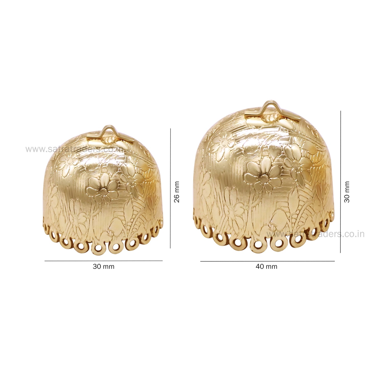 Flower Designer Ethnic Jhumki | Qty : 6pcs | EF42