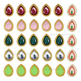 Meenakari Kundan Beads |  Size : 18mm | Qty : 6pcs | C-567