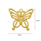Butterfly Metal Art | Size : 17mm | Qty : 50pcs | F-6-1 | MA03