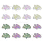 Rainbow Ginkgo Leaf Plastic Beads (1 Hole) | Size : 30mm | Qty : 6pcs | PB181