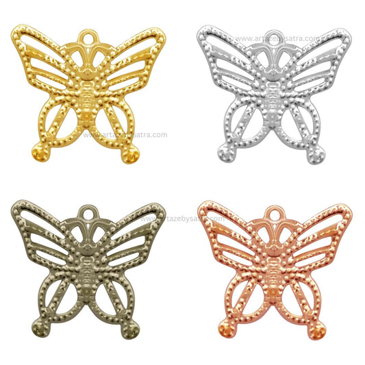Butterfly Metal Art | Size : 17mm | Qty : 50pcs | F-6-1 | MA03