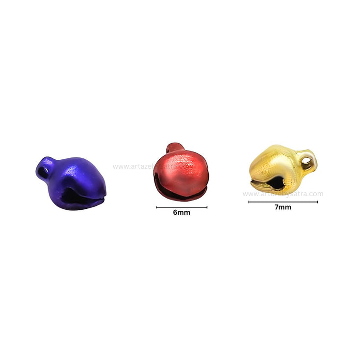 Multicolor Ghungroo | Size : 6mm | Qty : 100g | BF84