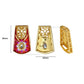 Meenakari Kundan Beads | Size : 26mm | Qty : 6pcs | C-550