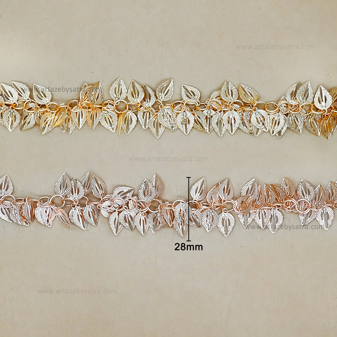Leaf Shape Iron Chain | Qty : 1mtr | IC34
