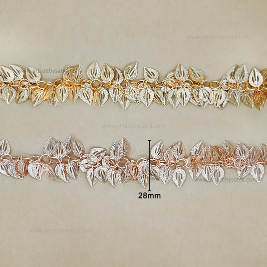 Leaf Shape Iron Chain | Qty : 1mtr | IC34