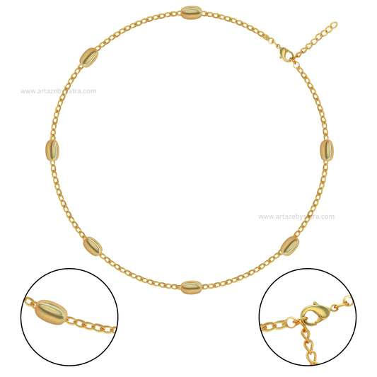 Iron Oval Beaded Chain | Qty : 5pcs (High Quality) | RC08