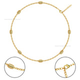 Iron Oval Beaded Chain | Qty : 5pcs (High Quality) | RC08