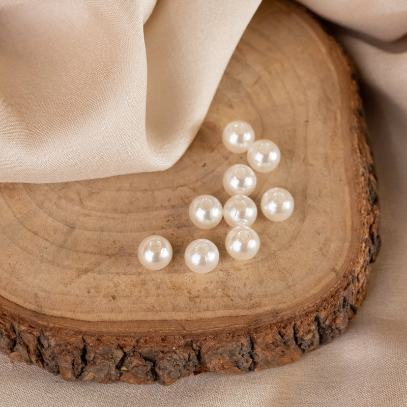 Double Coating Pearl Beads | 2 Hole Beads | Qty : 500G