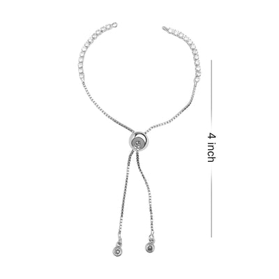 Diamond Bracelet Adjustable Slider Chain | Bracelet Lock 2Pcs 4inch
