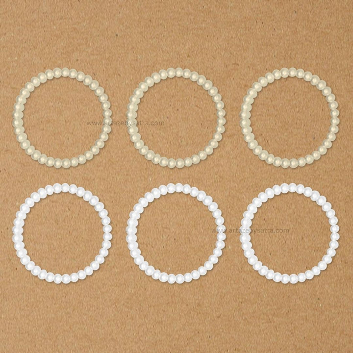 2 Hole Designer Plastic Pearl Ring | Size : 48mm | Qty : 500g | PC58