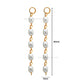 Oval Pearl Beads Hanging Tassels | Size : 85mm | Qty : 20pcs | T08