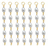 Drop Pearl Beads Hanging Tassels | Size : 90mm | Qty : 20pcs | T11