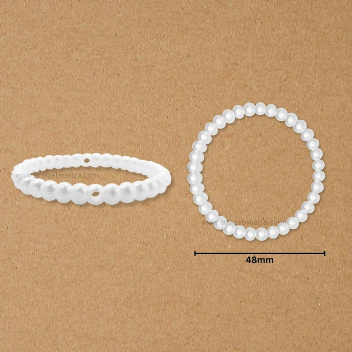 2 Hole Designer Plastic Pearl Ring | Size : 48mm | Qty : 500g | PC58