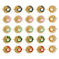 Meenakari Kundan Beads | Size : 20mm | Qty : 12pcs | C-499
