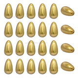Golden Drop Shape Plastic Beads (1 Hole) | Size : 20mm | Qty : 10pcs | PB203