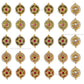 Meenakari Kundan Beads | Size : 16mm | Qty : 12pcs | C-263