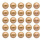 Matt Round Shape Plastic Beads (1 Hole) | Size : 20mm | Qty : 6pcs | PB206