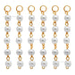 Round Pearl Beads Hanging Tassels | Size : 6,8mm | Qty : 20pcs | T12