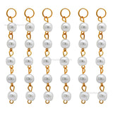 Round Pearl Beads Hanging Tassels | Size : 6,8mm | Qty : 20pcs | T12
