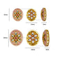 Oval Meenakari Kundan Beads | C-338