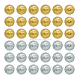 2 Hole Round Shape Matt Plastic Beads | PB205