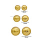 2 Hole Round Shape Matt Plastic Beads | PB205