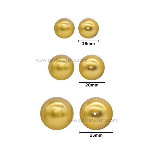 2 Hole Round Shape Matt Plastic Beads | PB205