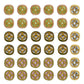 Meenakari Kundan Beads | Size : 15mm | Qty : 12pcs | C-271