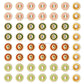 Meenakari Kundan Beads | Size : 12mm | Qty : 12pcs | C-441