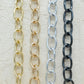 Aluminium Chain | Size : W-19mm H-27mm | Qty : 1mtr | JT-19-35-32