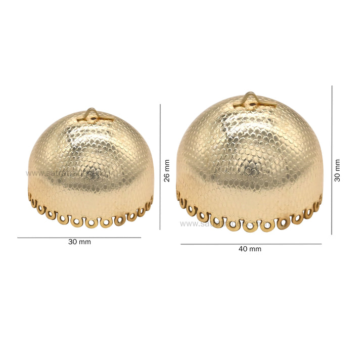 Dot Design Ethnic Jhumki  | 6 Pcs