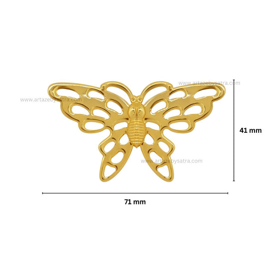 Butterfly Metal Art | Size : 41mm | Qty : 20pcs | F-6-14 | MA10
