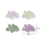 Rainbow Ginkgo Leaf Plastic Beads (1 Hole) | Size : 30mm | Qty : 6pcs | PB181