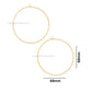 Designer Hoop Bali With 1 Naka | Size : 68mm | 10pcs | EF23