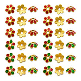 Designeer Meenakari Beads Cap | Size : 8mm | Qty : 50pcs | MK41