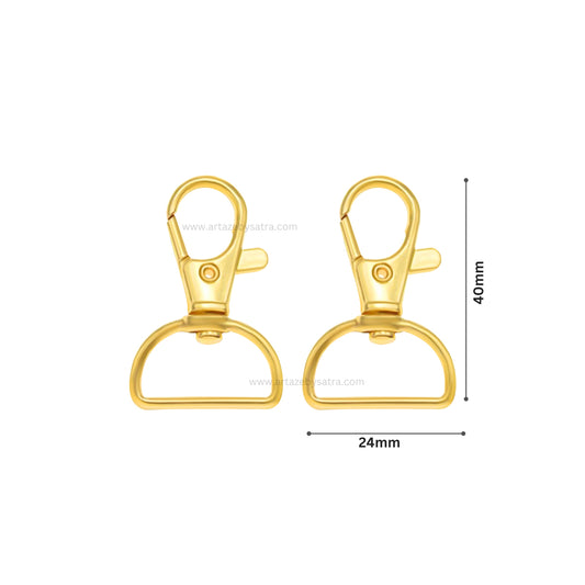 Lobster Claw Clasp | Size : 40mm | Qty : 10pcs | BF24