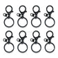 Matt Black Lobster Claw Clasp | Size : 67mm | Qty : 10pcs | BF136
