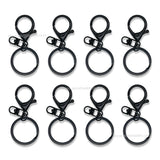 Matt Black Lobster Claw Clasp | Size : 67mm | Qty : 10pcs | BF136