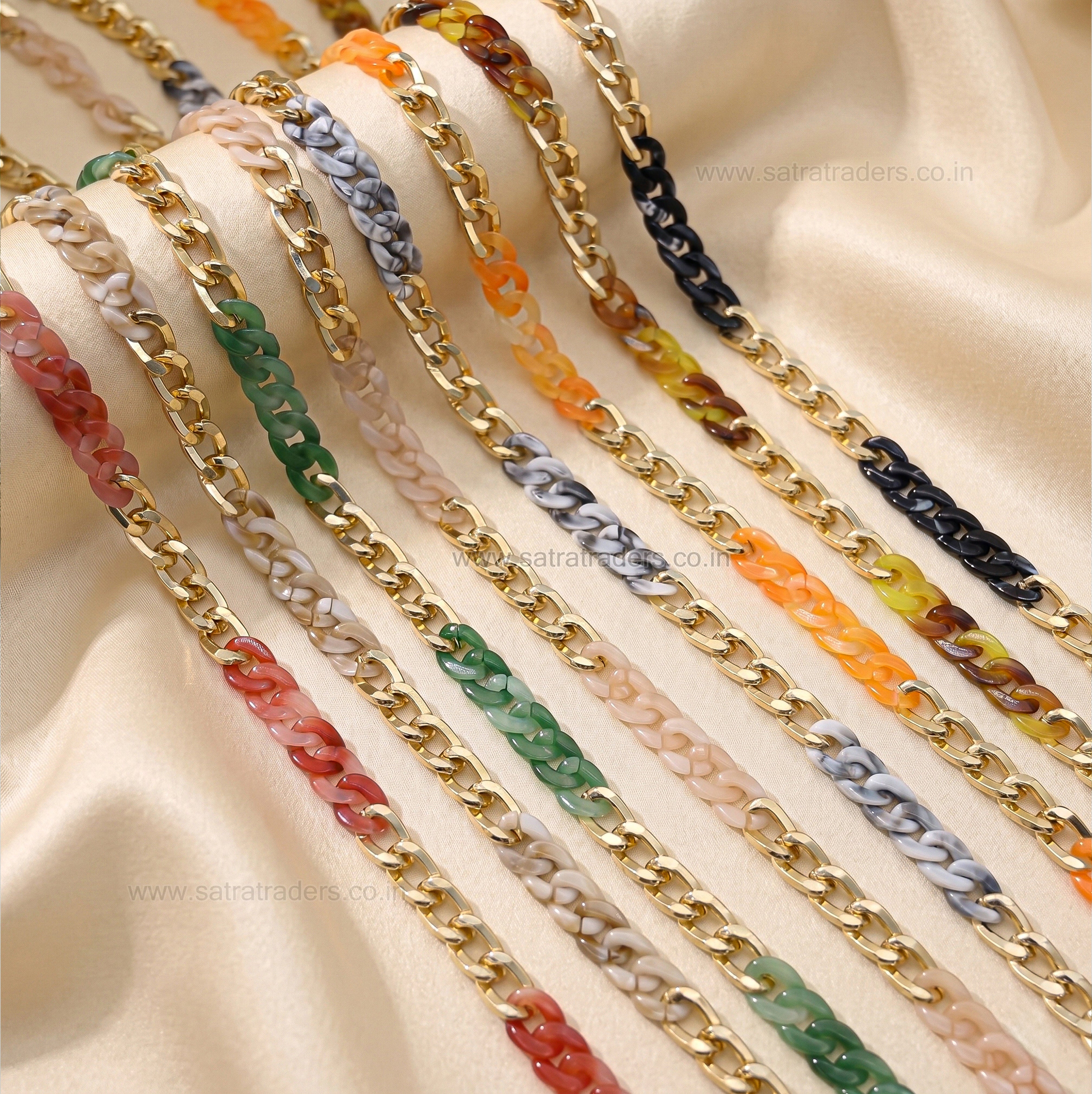 Acrylic & Aluminium Link Chain | Size : 14mm | Qty : 1mtr | AC30 ...