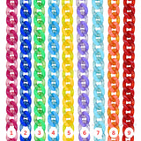 Matt Translucent Acrylic Chains | Size : H-16mm W-23mm | Qty : 1mtr | AC09
