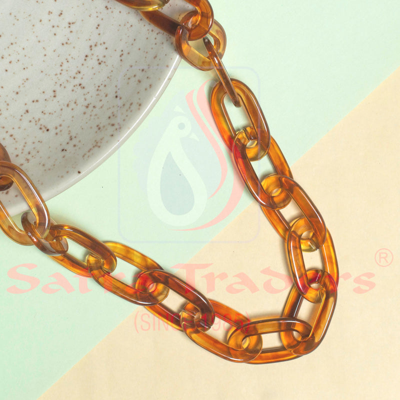 Marble Link Acrylic Chain | 39 inches | 1Meter