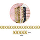 Aluminium Chain | Size : W-9mm H-12mm | Qty : 1mtr | JT-23-12-1