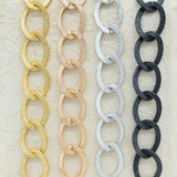 Aluminium Chain | Size : W-25mm H-34mm | Qty : 1mtr | JT-19-35-37