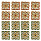 Meenakari Kundan Beads Connector | Size : 24mm | Qty : 4pcs | MKB51