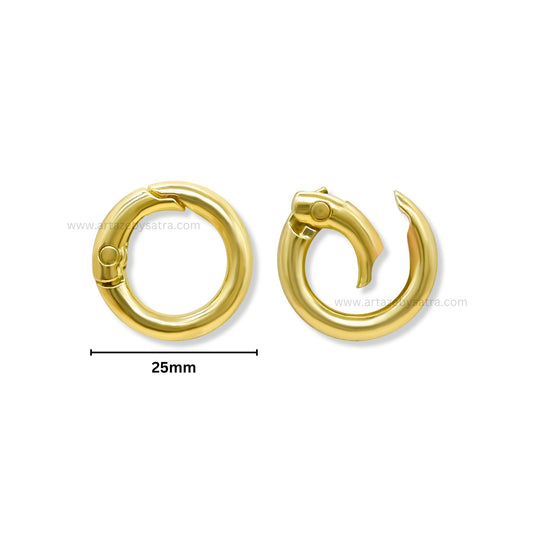 Round Snap Spring Gate Rings | Size : 25mm | BF117