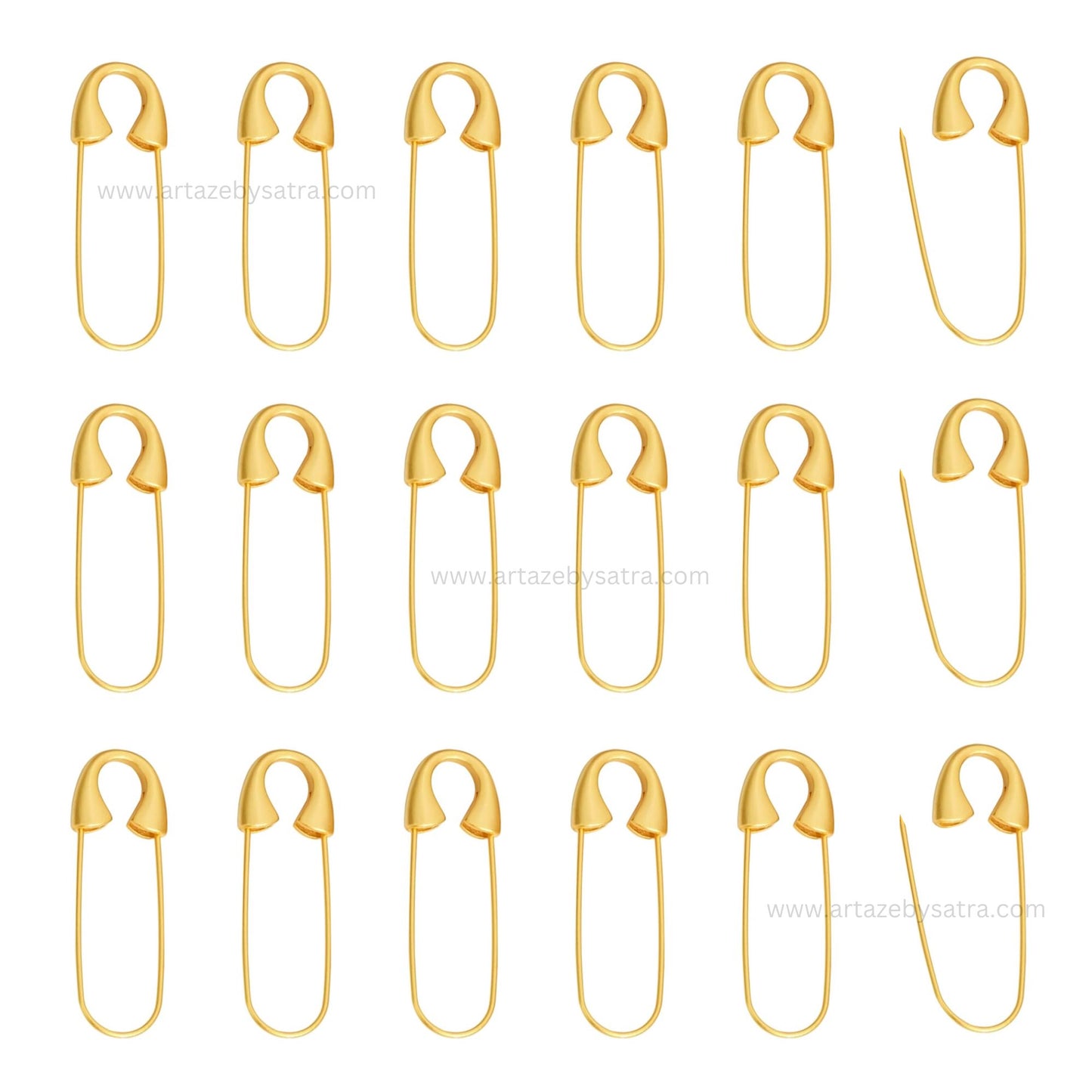 Safety Brooch Metal Lock Pin | Qty : 2pcs | BP02