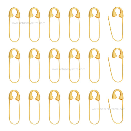 Safety Brooch Metal Lock Pin | Qty : 2pcs | BP02