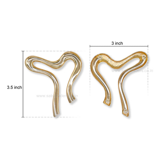 Abstract Wave Garment Slider | Qty : 2pcs