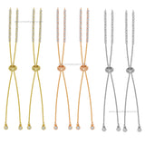 Brass Diamond Adjustable Slider Chain Bracelet | Size : 4inch | Qty : 2pcs | B01