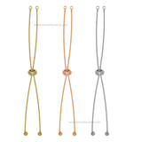 Brass Adjustable Slider Chain With End Stopper Bracelet | Size : 4inch | Qty : 2pcs | B03